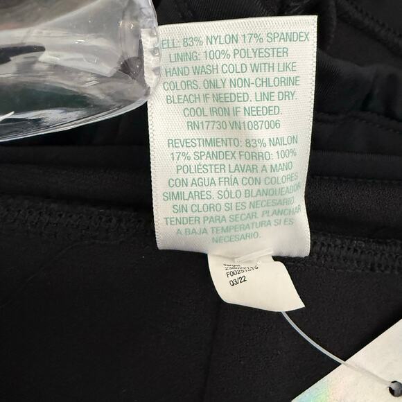 Kona Sol Black Swim Shorts Women’s M Lace Up Side Micro Mini Resort - Picture 5 of 5